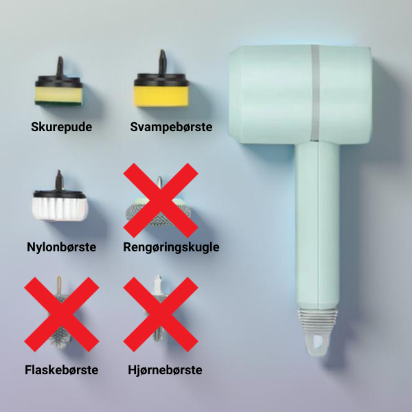 CleanStream™️ 5 i 1 Elektrisk Rengøringsbørste